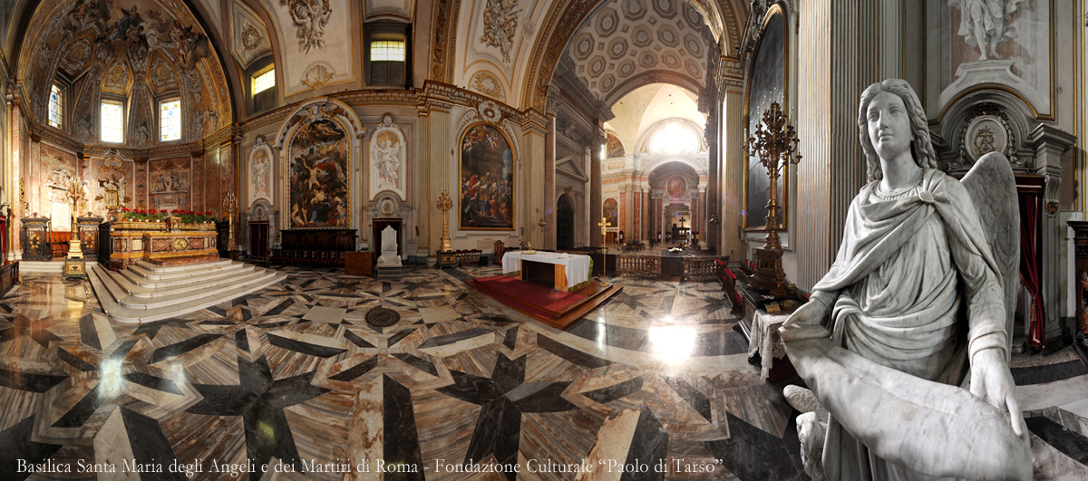 la Basilica Santa Maria degli Angeli e dei Martiri di Roma - Fondatrice e Sede legale della Fondazione