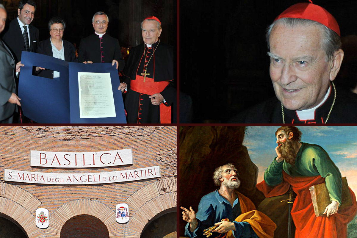 Consegna della Carta della Pace al Sua Eminenza reverendissima il Cardinale Andrea Cordero Lanza di Montezemolo