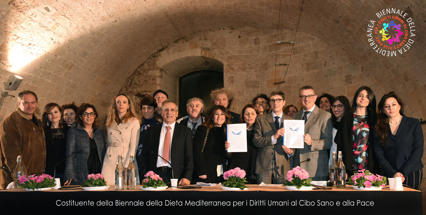 Biennale Dieta Mediterranea - alcuni dei sottoscrittori del Manifesto Costituente