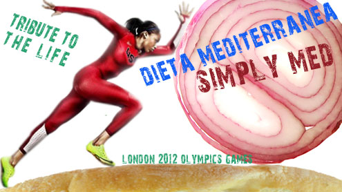 Tributo alle Olimpiadi di Londra dalla Dieta Mediterranea Simply Med - Cibo Sano 100% Italia