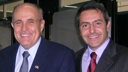 Fabio Gallo con Rudolph Giuliani