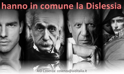 Napoleone, Picasso, Einstein, Cruise, geniali, eroi, dislessici